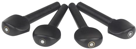 4pcs Holzliebhaber Geigenpegs Maschinenkopf Universalwelle Handle Ersatz Tuning Zubehör Geige Ebony String Instrument Teile