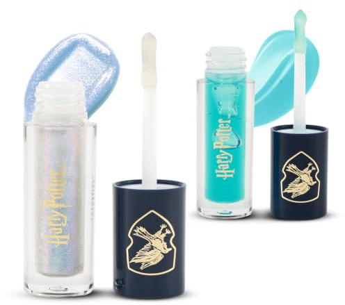 Profusion Cosmetics Lip Oil Duo Set - Hydrating, Lightweight, Non-Sticky | Nourishing with Jojoba Oil and Vitamin E, High-Shine, Shimmer Finish for a Dazzling Glow, Vegan and Cruelty-Free, Ravenclaw
