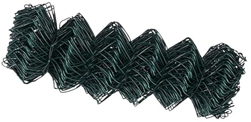 Xhnifbn Recinzione da giardino in acciaio verde, 250 x 60 cm, resistente ai raggi UV, antiruggine, durevole, per giardino, balcone, campeggio