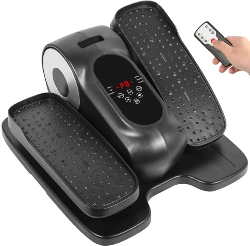 EVOLAND Mini Ellipsentrainer Sitzend, Elektrischer Crosstrainer im Sitzen Klein für Sanfte Übungen, Leise und Kompakt, mit Fernbedienung, LCD Display, 12 Geschwindigkeit