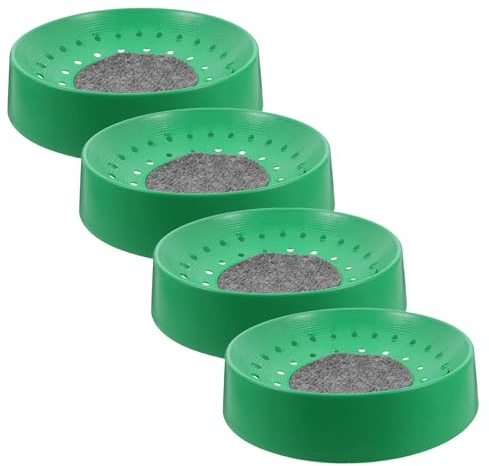 HOMOCONO 4 Stück Tauben Futtertrog aus Abs mit Vielseitigem Design und Einfacher Reinigung als Ersatz für Vogelnistschalen und Vogelbrutschale im Gartenvogel Nistplatz