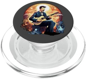 Guitares E-Guitare électrique-Corde-Guitare Guitaristes PopSockets PopGrip pour MagSafe