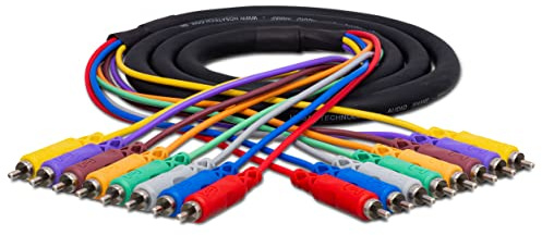 Hosa CRA-802 Dual RCA to Dual RCA Stereo Interconnect Cable - 2 Meters (6.6 ft)