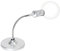 PURElite Magnifying Table Lamp, Metal, Silver, 12x2.5x34.5 cm