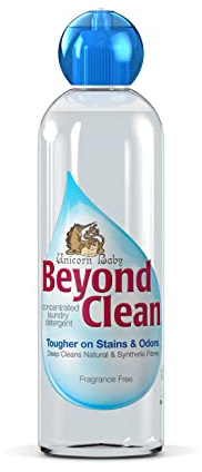 Unicorn Baby Beyond Clean 16OZ. Baby Safe Detergent. Deep Scour Cleaning on Woolies, Cloth Diapers, and Any Raw Type of Fiber. Fragrance Free.