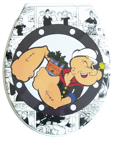 Duroplast WC Sitz Klobrille Modell Comic mit Absenkautomatik, zur Reinigung abnehmbar, 59824