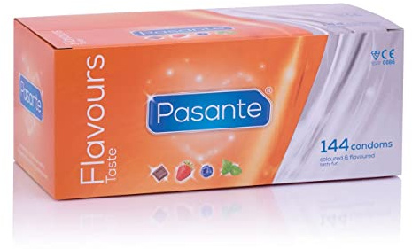 Pasante Flavours kondomer 144 st.