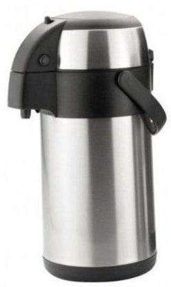 STAINLESS STEEL AIRPOT 5L TEA FLASK PUMP ACTION HOT AND COLD TEA/COFFEE FLASK