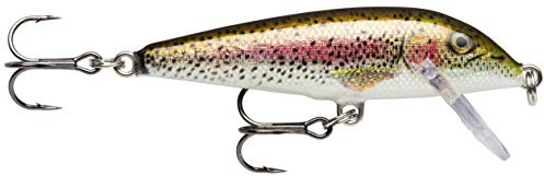 Rapala - CountDown un leurre pour cibler les poissons suspendus comme les truites, saumons, perches, sandres, black bass et brochets en eau douce 9cm, 12g coloris Live Rainbow Trout