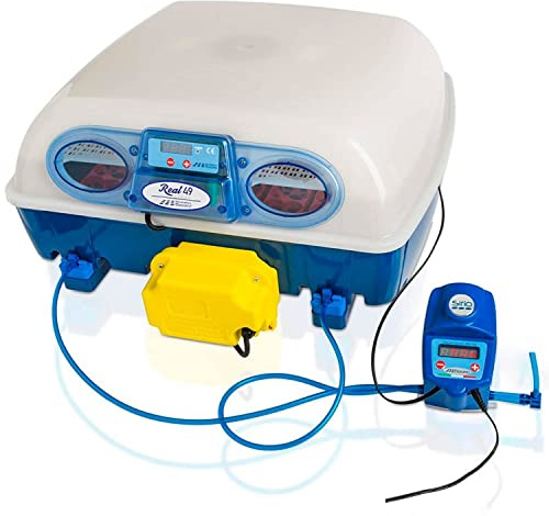 Borotto Real 49 Expert | Incubadora de Huevos Automática Profesional Patentada 49 Huevos o 196 Pequeños con Volteador de Huevos Automático, Control Temperatura, Humidificador Sirio | Made in Italy