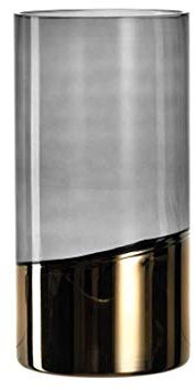 Leonardo - Velluto - Vase - Glas - Gold/grau - (B/H/T): 150/300/150mm