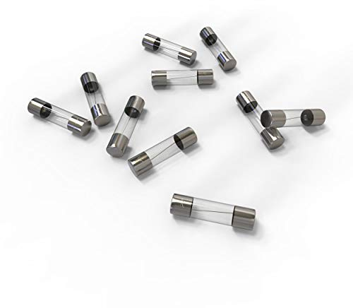 AUPROTEC Glassicherung 5x20mm Feinsicherung 2A, 10 Stück | Flinke Kfz-Sicherung, Schmelzsicherung, Geräteschutz, 32V, Glas, vernickelte Kontakte