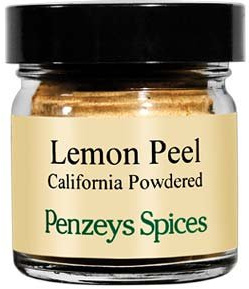 Lemon Peel Powder By Penzeys Spices 1.0 oz 1/4 cup jar (Pack of 1)