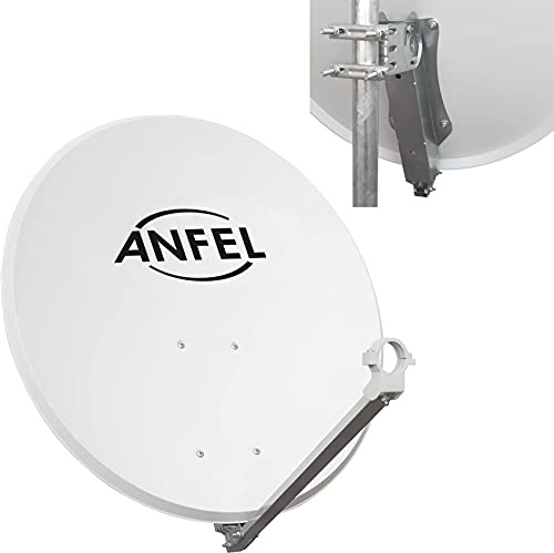 Parabola Satellitare | Supporto Disco in Ferro - Disco in Acciaio - Ideale per Zone Ventilate e per Ricevere i Canali Sky SD e Sky HD (Parabola 100)
