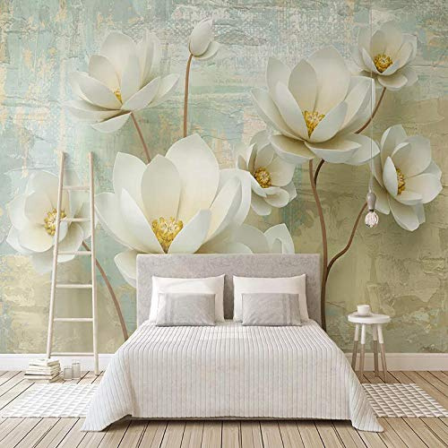 ZHEN WALLPAPER 3D Blumen in Relief einfache ölfarbe Tuch große malerei Wand Wand Wohnzimmer tv Hintergrund tapete Dekoration tapete wasserdicht * 150 cm x 105 cm (59,1 x 41,3 Zoll)