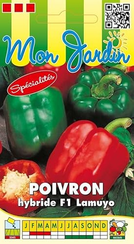 Sachet de graines de Poivron HYB F1 LAMUYO - 0,3 g - légume fruit - LES GRAINES BOCQUET