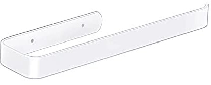 Handtuchstange ohne Bohren, Handtuchhalter Bad Selbstklebend zum Bad und Küche, Aluminium Handtuchhalter ohne Bohren Wand mit Patentierter Aufkleber (Weiß)