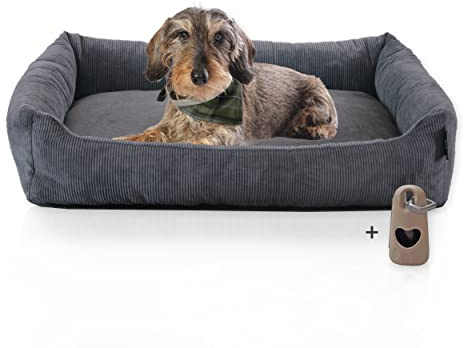 Rohrschneider Hundebett kleine und mittelgr. Hunde (Anthrazit 70x50 cm)