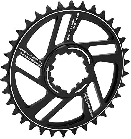 Hosie Direct Mount-Zahnkettenblatt, Schmales Breites Kettenblatt Einzigartige 34T-Schlammableitung Reduziert den Kettenverschleiß bei SRAM-Mountainbikes