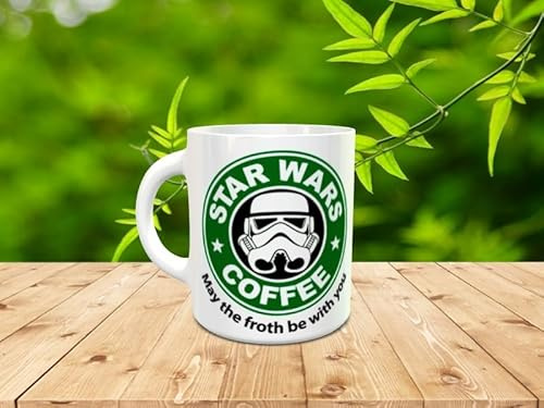 Taza Star War Coffee - May the froth be with you. Ideal para todo amante del café y la ciencia ficción.