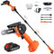 2-in-1 Cordless Pole Saw & Mini Chainsaw with 1.5Ah Battery, 21V Telescopic 6“ Electric Pole Chainsaw with Extension Rod Up to 2.3m, Reach Pole Saw for Tree Branch Trimming Branch (A)