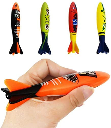 Yiirbcz 11 Stück Tauchringe für Kinder Unterwasser Tauchspielzeug Set Tauchring Algenspielzeug Torpedo für Unterwasserspiel und Tauchtraining von Kindern Sommer Poolparty für Jungen und Mädchen