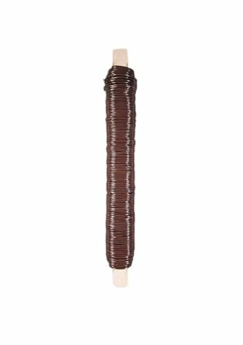 INNA-Glas Deko Draht ZELISA, braun, 100g, Ø0,65mm, 33mm - Wickeldraht
