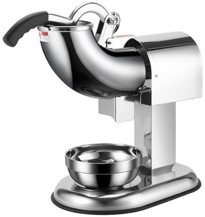 Broyeur à Glace Électrique, Machine à Glace Pilée en Acier Inoxydable pour Cocktails, Smoothies et Boissons Fraîches,2knives