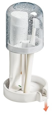 Porta Cepillos de Dientes Baño - Soporte para Cepillos de Dientes, Toothbrush Holder, Portacepillos de Dientes electrico, Almacenamiento Baño Desmontable, 3 Compartimentos