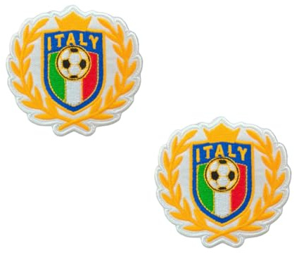 2PCS 2026 World Football Cup National Team Iron On Patch Applique Decorations Gifts Memorabilia (Italy)