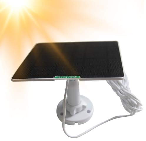 Caricatore per pannello solare, caricabatterie solare da 50 W per telecamera di sicurezza, batteria esterna, generatore leggero e impermeabile per casa, appartamento commerciale