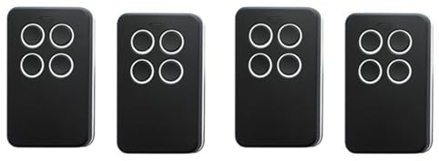 4 telecomandi universali multifrequenza for garage e cancelli 280-868 MHz for tutti i codici fissi e parti di codice variabile