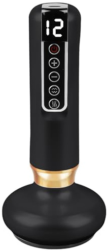 Masajeador de celulitis, ventosaterapia eléctrica anticelulitis, masajeador de mano, ajustable, 12 velocidades, dispositivo de masaje contra la celulitis para espalda, cintura, abdomen, brazos