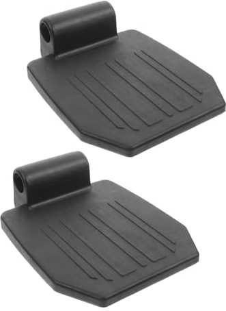 LALADEFIEE 2 Stück Rollstuhlpedal Fußstützen aus Robustem Pp Material Stabile Fußplatten mit 22mm Adapter für Rollstuhlnutzer Einfach zu Tragen und Universell Kompatibel