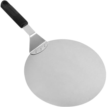 baabeash Pizza Peel | Stainless Steel Pizza Peel Turner,Round Pie Server Baking Tool for Kitchen Cooking Restaurant Home Outdoor Apartment