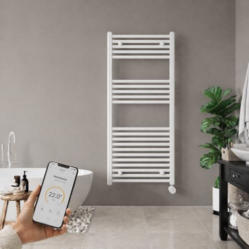 anapont Radiatore elettrico da bagno Wi-Fi e Bluetooth, 1175 x 400