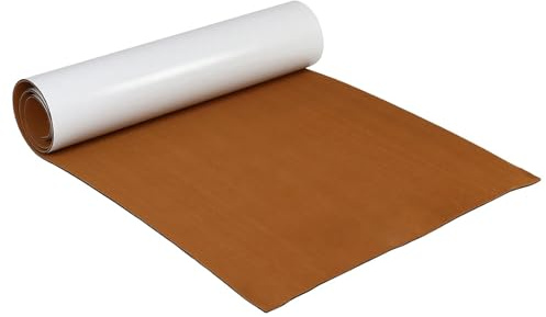DSFIHJO Pavimentazione per Barche Self-Adhesive Foam Teak Decking Eva Marine Flooring Faux Boat Sheet Accessories Grey Brown 2300x900x5mm Adesivo(Brown)