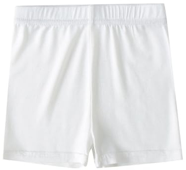 Generisch Pantalones cortos de danza para niños y niñas, color sólido, transpirable, pantalones cortos de ciclismo