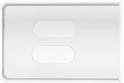 10 x KARTENHÜLLE Duo TRANSPARENT FÜR 2 Karten - Ausweishülle Ausweisetui Schutzhülle Kreditkartenhülle Kreditkarte Ausweis Hülle Etui Karte EC Scheckkarte Kunststoff - Made in Germany