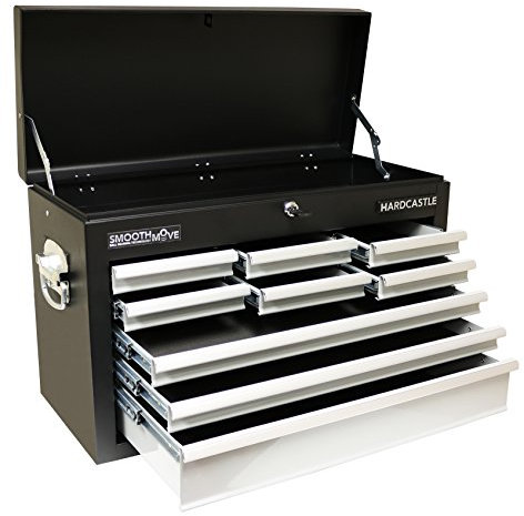 Hardcastle 9 Drawer Black Lockable Topchest Tool Box