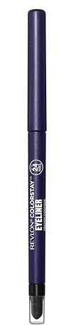 Revlon ColorStay Eyeliner Pencil, Crayon Yeux waterproof ultra pigmenté, Embout estompeur pour un effet smoky eyes, Sans transfert, Tenue 24h, 209 Black Violet