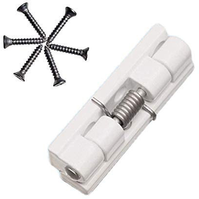 Schliesser Scharnier Federschliesser Fliegengittertür Weiß als Ersatzteil oder Zubehör Fliegengitter Mückengitter Insektenschutz (1, Weiss RAL 9003)