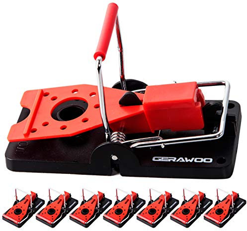 Mausefalle 8er Set, Professionelle Mäusefalle Schlagfalle Leistungsstark, Das Neue Mausfallen für Drinnen, Awroutdoor, Garten