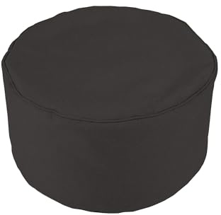 chilly pilley Asiento Taburete Puf Puf con Relleno De Eps Cojines De Asiento Redondos para Niños Y Adultos Muchos Colores A Elegir (Negro)
