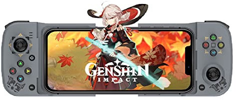 arVin Controlador de juego inalámbrico para iPhone 15, Gamepad Bluetooth con botones programables traseros para iOS/Android/PC, compatible con Samsung, Xiaomi, Huawei, Realme-COD (gris)