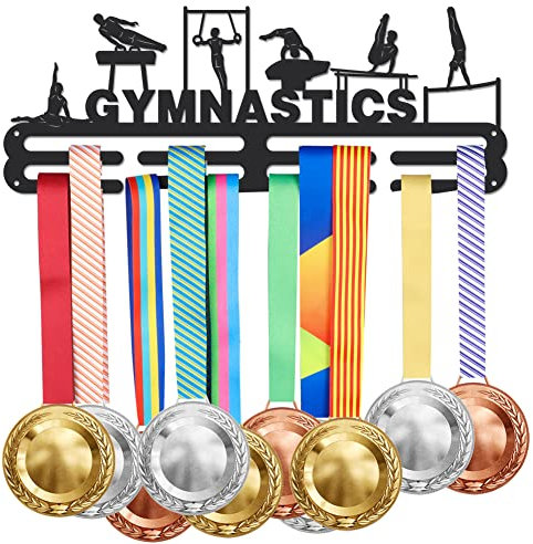SUPERDANT Turn Medaillenhalter Für Männer Turner Sport Medaillen Aufbewahrung Wandhalterung Band Medaillen Aufhänger Dekoration Medaille Halter Eisenhaken Geschenke für Sportler Kinder