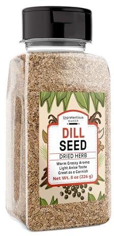 Unpretentious Dill Seeds, 8 oz, Whole Seeds, Pickling, Versatile Seasoning