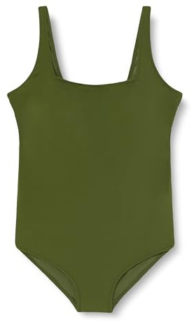 Dagi Khaki stickad non-Wired minimizer Micro Full-Cup fast Strap minimizer simdräkt, kaki, 42, kaki, 42 SE
