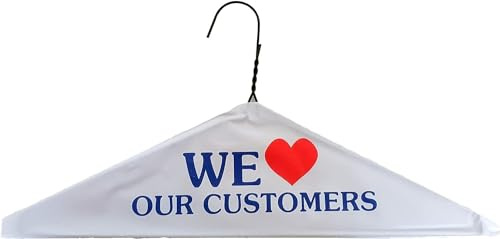 Wanowa Wire Hangers Bulk 16 Caped Clothing Hangers for Dry Cleaners or Home (Heart, 50)
