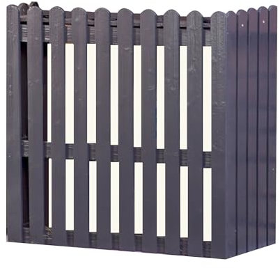 Air Conditioner Fence Panels Outdoor,Durable and beautiful，Easy installation，Air Conditioner Privacy Fence,Protect the air conditioner outdoor unit，Suitable for courtyard, wall, garden, lawn(Grey)